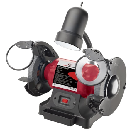 American Forge & Foundry 6 in Bench Grinder, 1/2 in Arbor, 3/4 in Wheel Width 31510